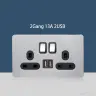 2Gang 13A 2USB
