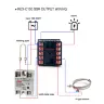 Цифровой терморегулятор REX-C100 PID 220В 400°C с выходом SSR 40A и термопарой K