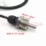 Датчик температуры PT100/PT1000 SUS304 G1/2" резьбовой 7мм кабель 1,5м