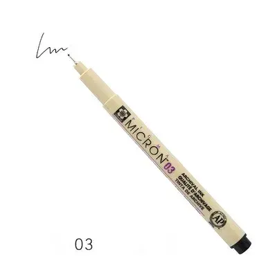 Тонкая ручка Sakura Pigma Micron черная водостойкая для рисования и письма