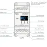 4-канальный драйвер диммер DA4-D DIN 5A 12-24VDC DALI PMW
