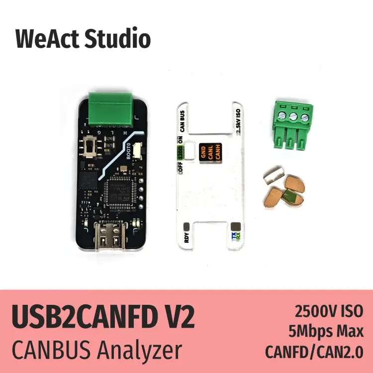 Модуль WeAct USB-CAN V2 USB-CANFD анализатор CAN-шин SLCAN
