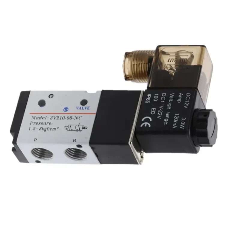 Пневматический соленоидный клапан 3V210-08 1/4 BSP DC 12V/24V AC 36V/110V/220V
