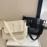 Прозрачная сумка через плечо в стиле Харадзюку с окошком для значков