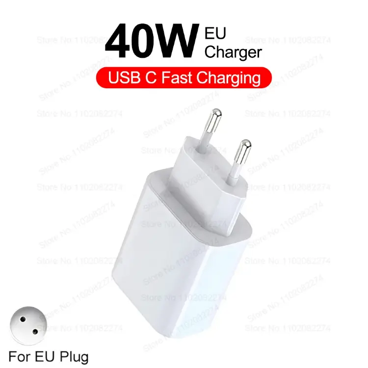 Быстрое зарядное устройство PD 40W для iPhone с кабелем USB-C