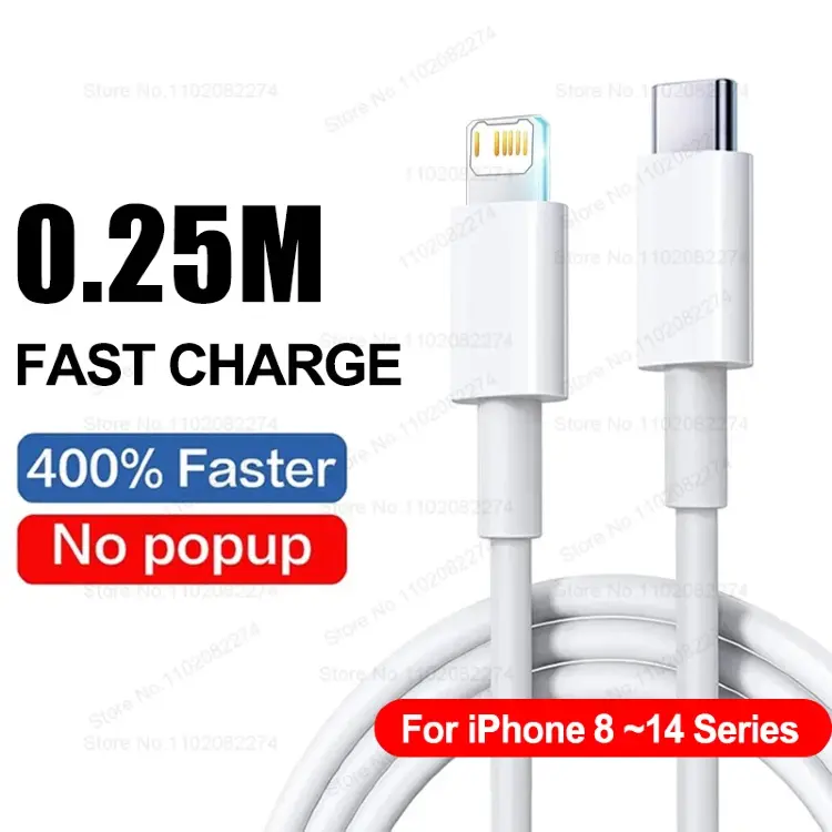 Быстрое зарядное устройство PD 40W для iPhone с кабелем USB-C