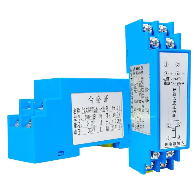 Датчик температуры PT100 DIN SBWZ-2280 24В 4-20mA