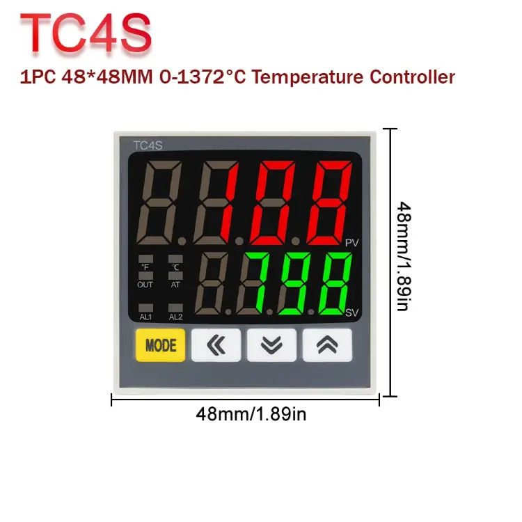 Цифровой программируемый терморегулятор TC4S/TC4H/TC4M/TC4L с ПИД-контролем