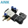 Пневматический электромагнитный клапан 4V210-08 5-позиционный 12V/24V/220V