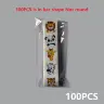 Наклейки с животными в рулоне 100-500 шт, 2,5 см