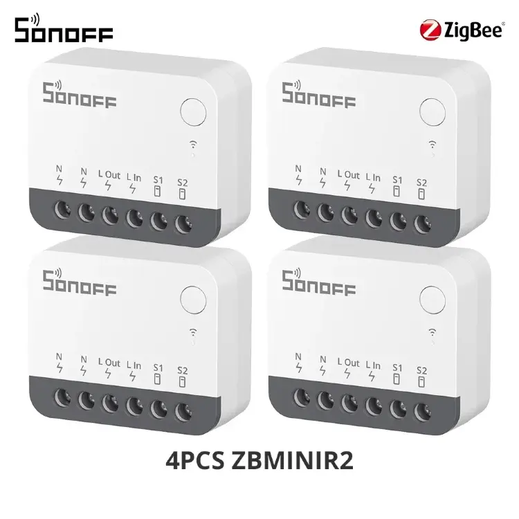 Умный выключатель SONOFF ZBMINIR2 Extreme Zigbee с внешним реле