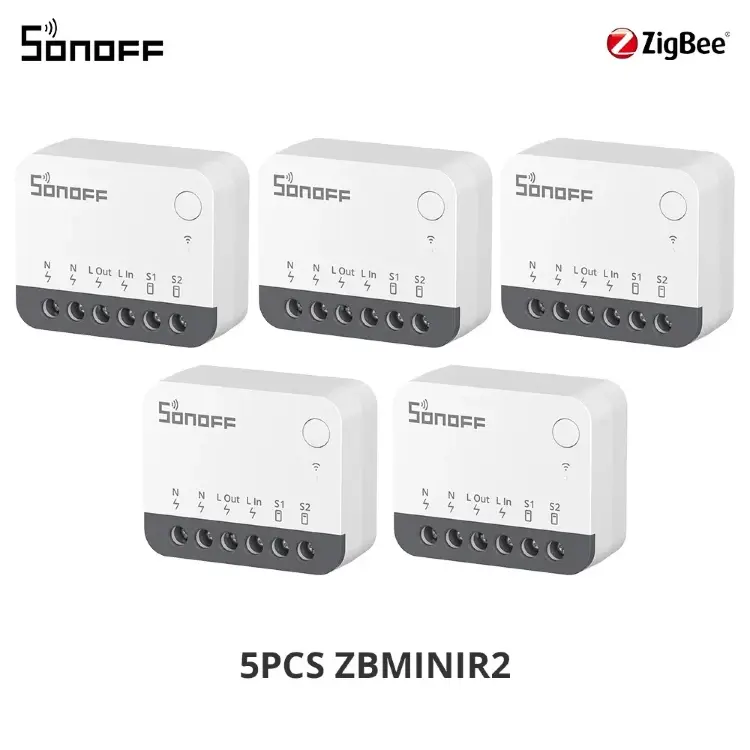 Умный выключатель SONOFF ZBMINIR2 Extreme Zigbee с внешним реле