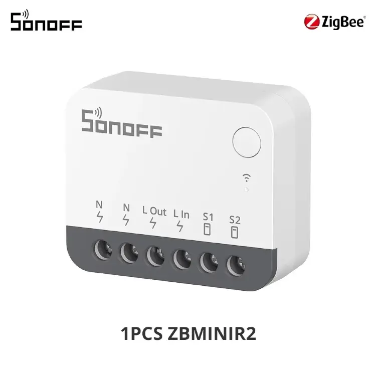 Умный выключатель SONOFF ZBMINIR2 Extreme Zigbee с внешним реле