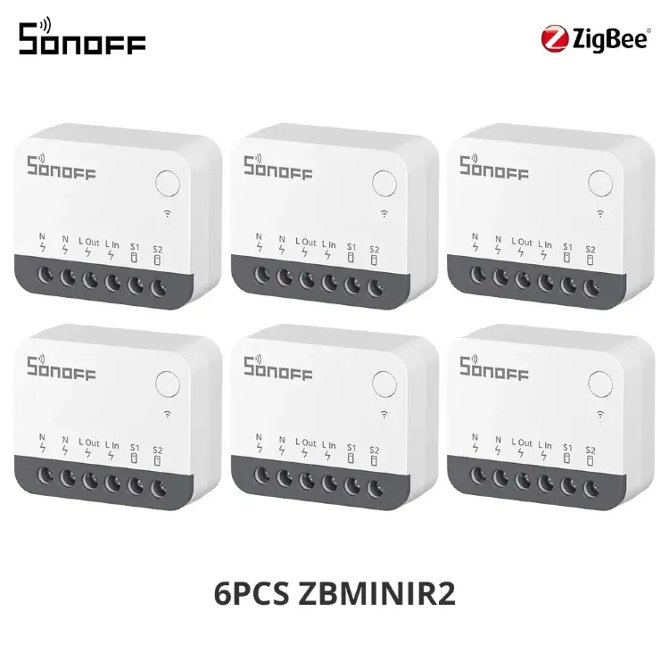 Умный выключатель SONOFF ZBMINIR2 Extreme Zigbee с внешним реле