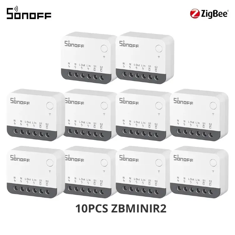 Умный выключатель SONOFF ZBMINIR2 Extreme Zigbee с внешним реле