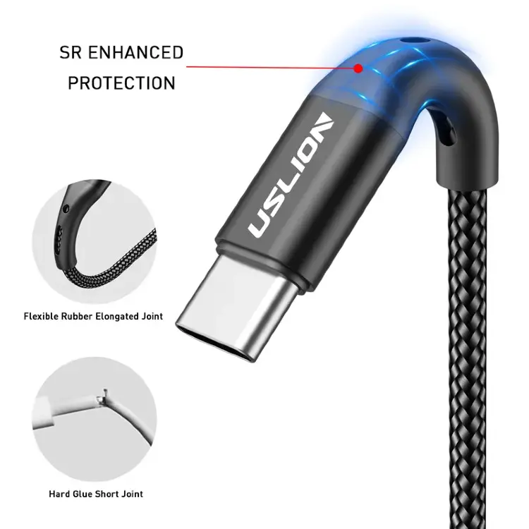 USB Type-C кабель для быстрой зарядки 3A