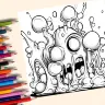 Книжка-раскраска для взрослых Joint Graffiti