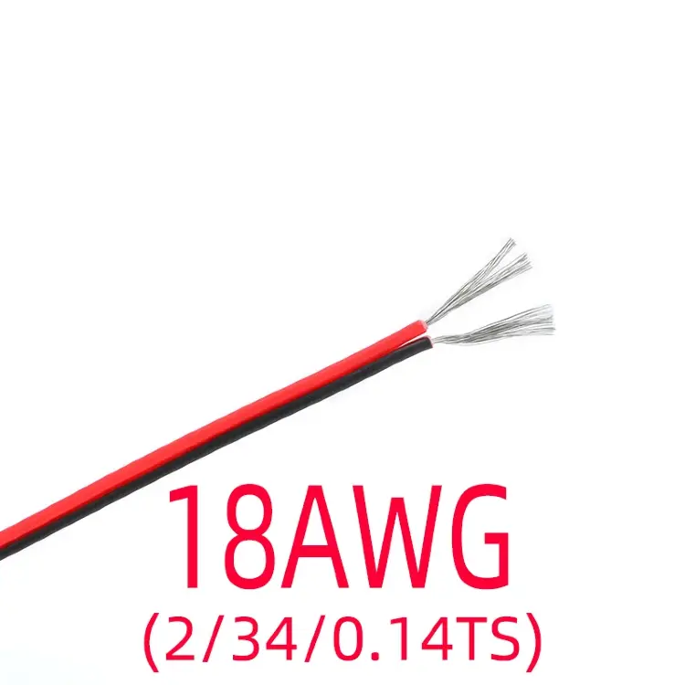 Двухжильный электрический провод луженая медь 18-26 AWG с ПВХ изоляцией