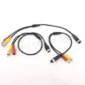 Удлинительный кабель-адаптер M12 4-контактный на BNC DC RCA для камер видеонаблюдения