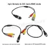 Удлинительный кабель-адаптер M12 4-контактный на BNC DC RCA для камер видеонаблюдения