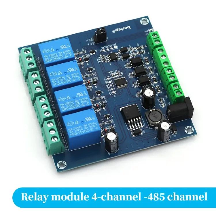Релейный модуль Modbus RTU RS485 TTL UART 1-4 канала 7-24В