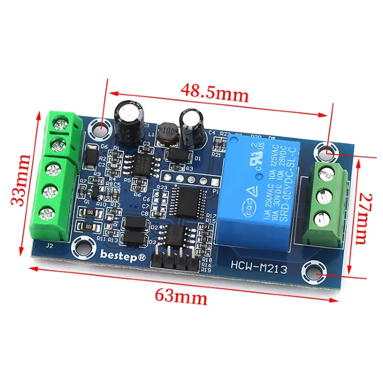 Релейный модуль Modbus RTU RS485 TTL UART 1-4 канала 7-24В