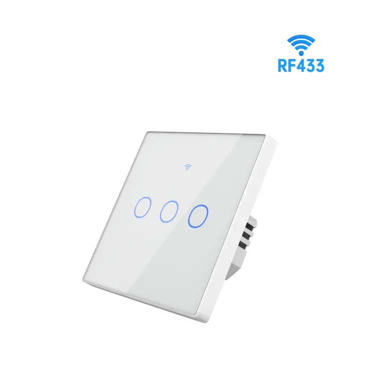 SIXWGH сенсорный выключатель EU 1/2/3/4-клавишный AC100-240V RF433MHz