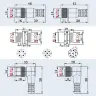 Водонепроницаемый разъем M12 4-контактный 5-контактный 8-контактный 12-контактный IP68