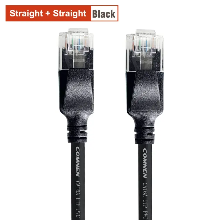 Кабель Ethernet RJ45 Cat6a COMNEN угловой 90 градусов