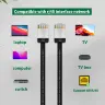 Кабель Ethernet RJ45 Cat6a COMNEN угловой 90 градусов