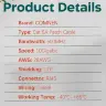 Кабель Ethernet RJ45 Cat6a COMNEN угловой 90 градусов