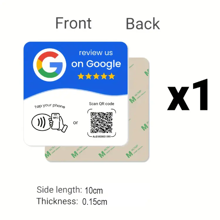 Программируемая NFC-карта для отзывов Google