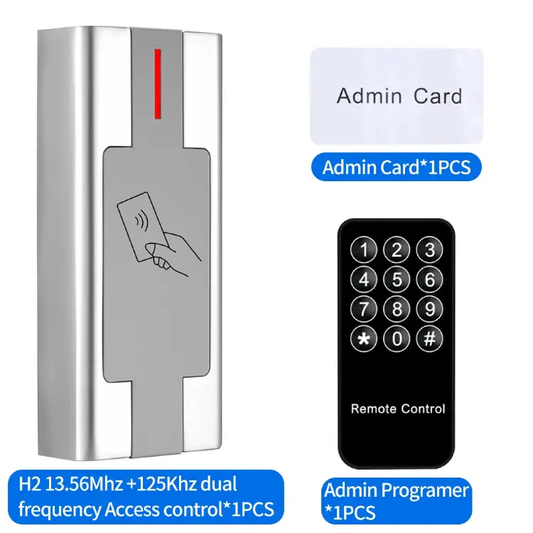 M1 EM Card Reader металлическая водонепроницаемая клавиатура контроля доступа RFID