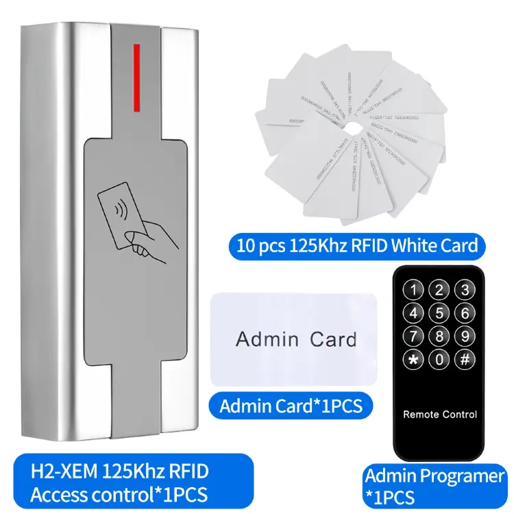 M1 EM Card Reader металлическая водонепроницаемая клавиатура контроля доступа RFID