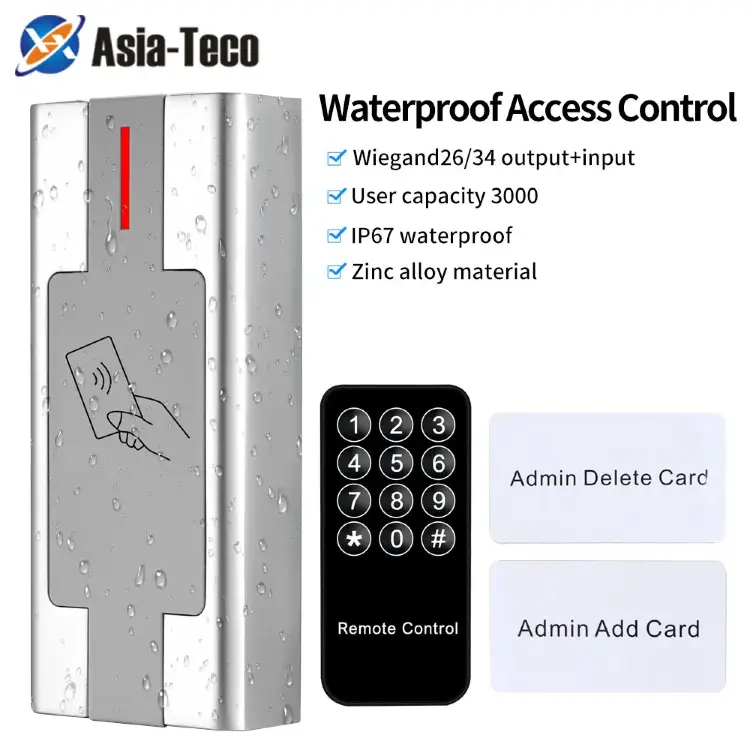 M1 EM Card Reader металлическая водонепроницаемая клавиатура контроля доступа RFID