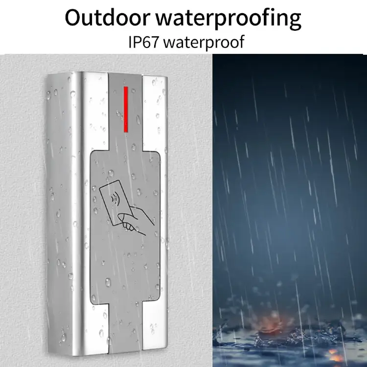 M1 EM Card Reader металлическая водонепроницаемая клавиатура контроля доступа RFID