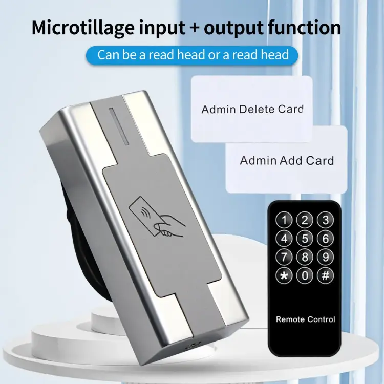M1 EM Card Reader металлическая водонепроницаемая клавиатура контроля доступа RFID