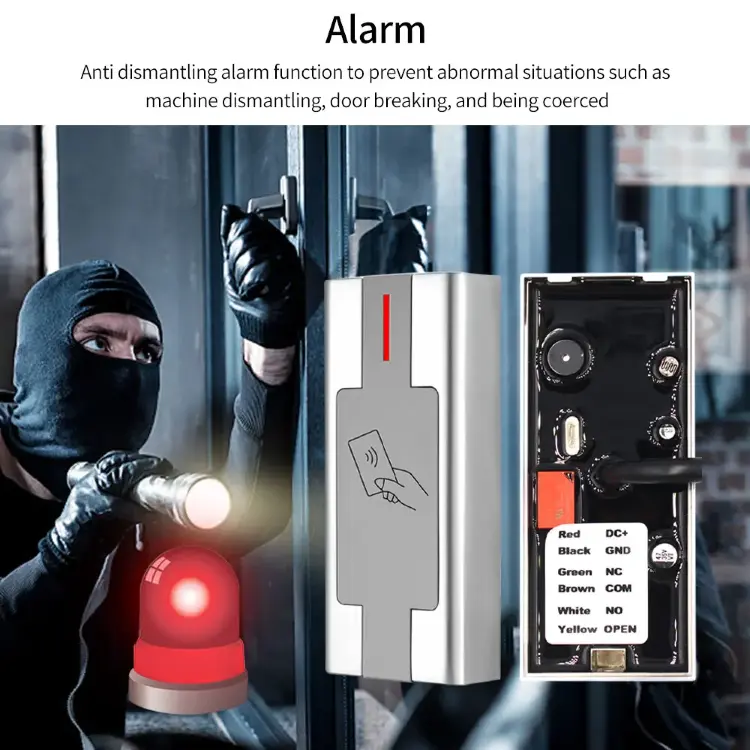 M1 EM Card Reader металлическая водонепроницаемая клавиатура контроля доступа RFID