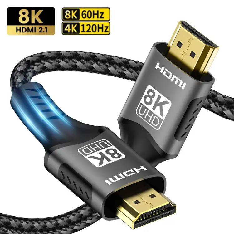 Кабель HDMI 2.1 8K 48 Гбит/с с поддержкой 4K@120Hz