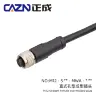 Чёрный / 6 Pin C-code(24AWG) / Unshielded / M12 / PVC 1 Meters