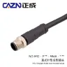Чёрный 2 / 12 Pin A-code(26AWG) / Unshielded / M12 / PUR 1 Meters