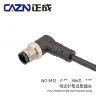 Чёрный 4 / 12 Pin A-code(26AWG) / Unshielded / M12 / PUR 1 Meters