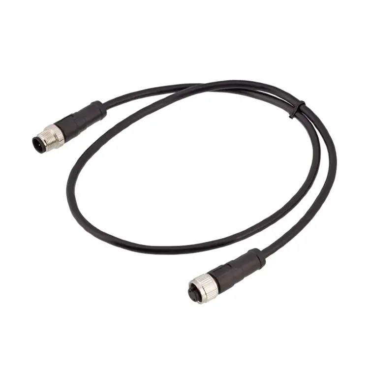 Разъем M12 2-12 контактный прямой и угловой неэкранированный ПВХ/ПУ