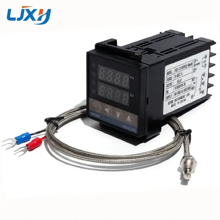 Терморегулятор REX-C100 PID с SSR выходом, 100-240В, термопара K M6 1м