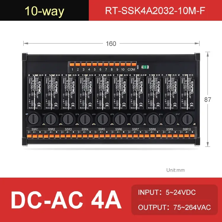 ENMG RT-SSK 2-16 модуль твердотельного реле SSR, вход DC 5–24 В