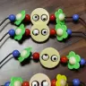 Деревянная игрушка-лабиринт с бусинами для развития координации
