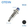 Датчик приближения индуктивный M18 M12 PNP NPN 6-36V