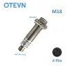 Датчик приближения индуктивный M18 M12 PNP NPN 6-36V