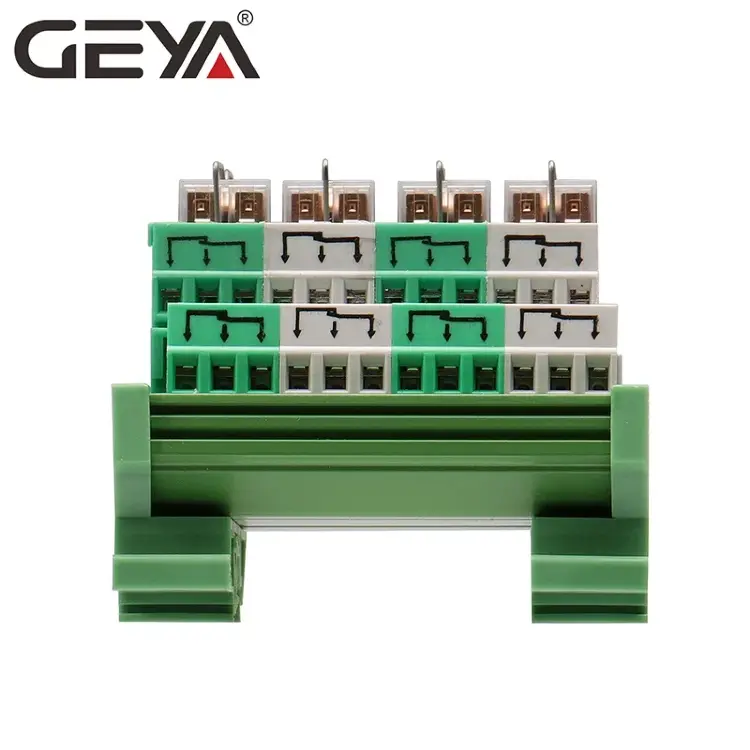 Релейный модуль GEYA 2NG2R 4-канальный DIN 2NO 2NC 12V 24V
