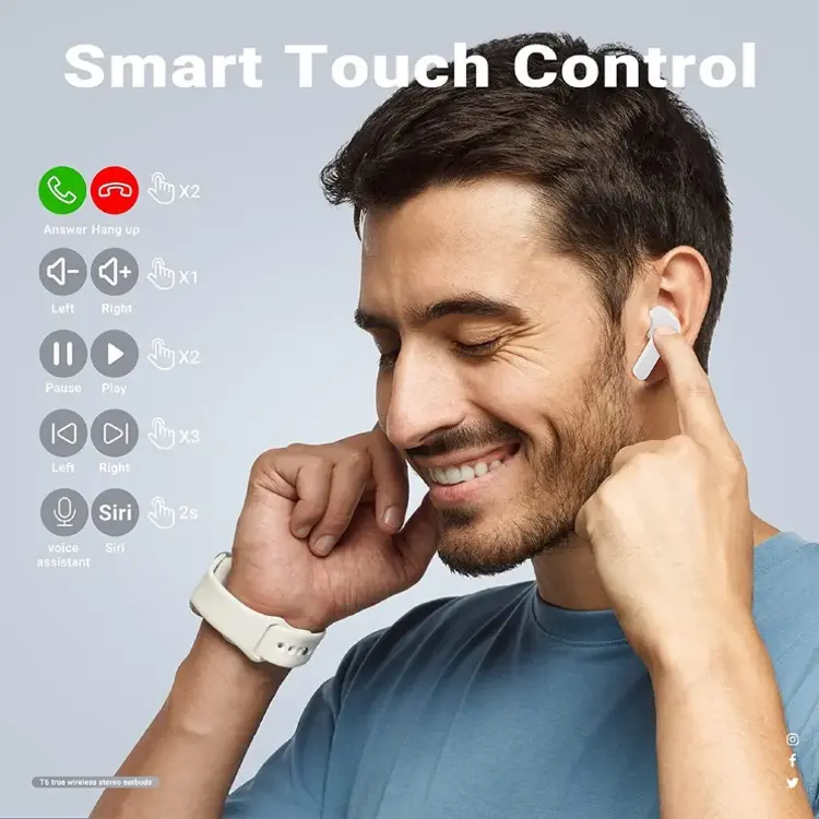 Беспроводные Bluetooth-наушники X15 TWS с LED-дисплеем и микрофоном